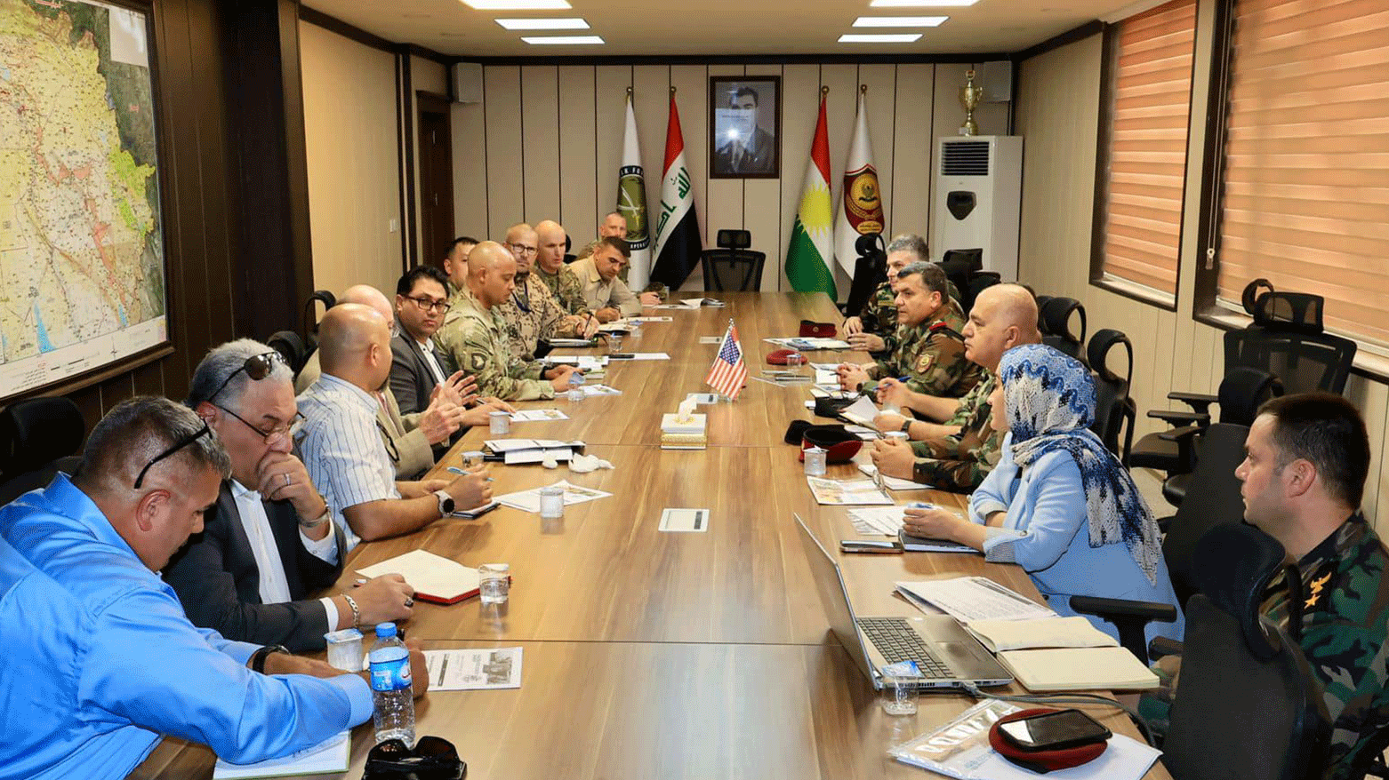 Peshmerga Ministry Coalition forces discuss enhancing logistics system