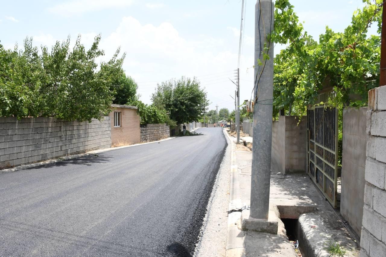 Pavement, road building in Goratu and Mazne subdistricts 