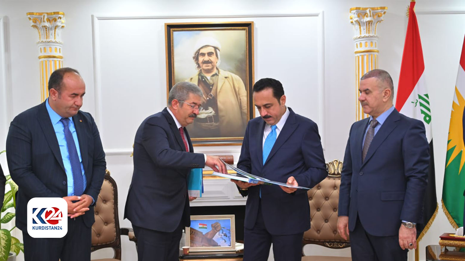 Erbil Governor Omed Khoshnaw meets with Turkish delegation to strengthen economic ties