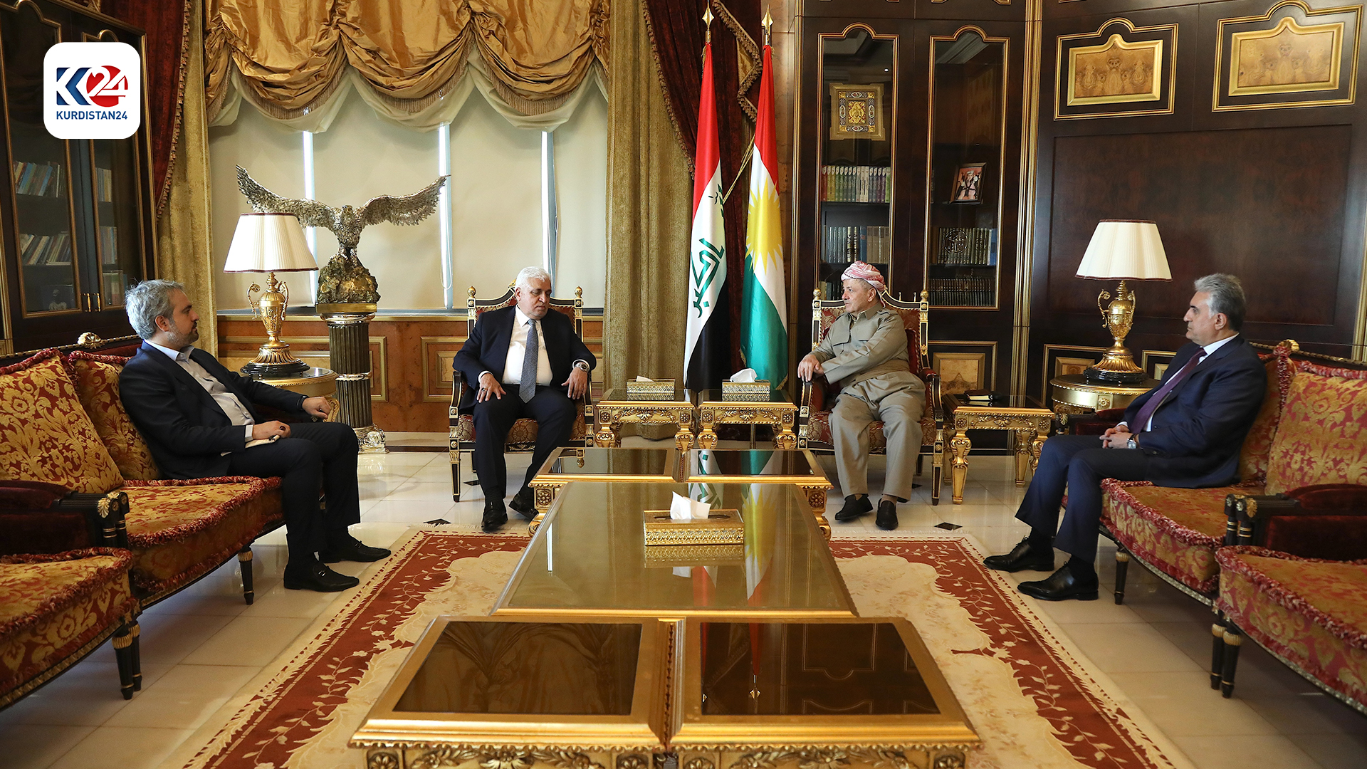 KDP President Masoud Barzani, Iraqi PMF leader discuss maintaining ...