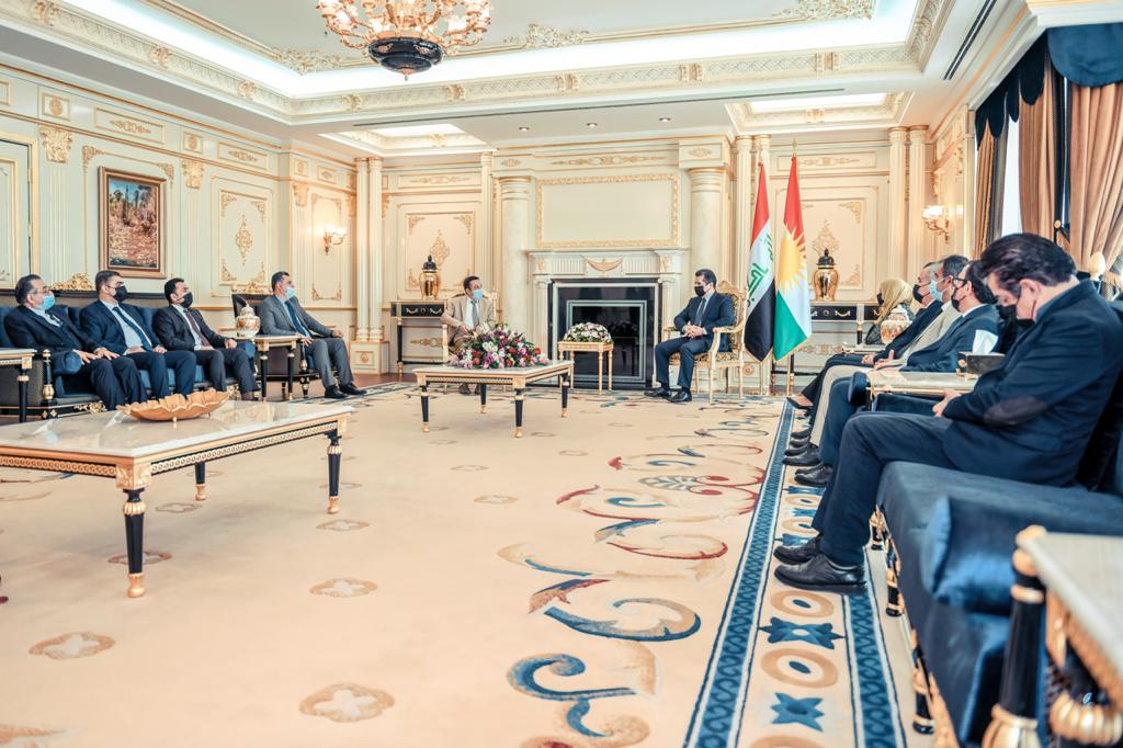 مسرور بارزاني وآزاد حمد أمين 