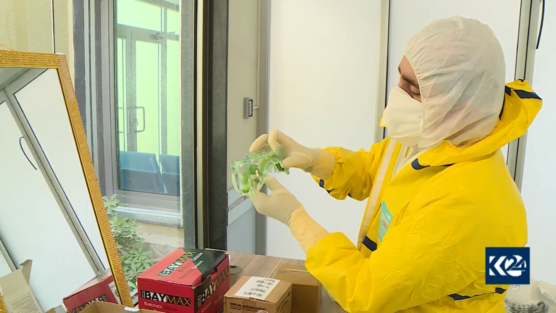 COVID-19 testing laboratory in Kurdistan Region. (Photo: Archive)