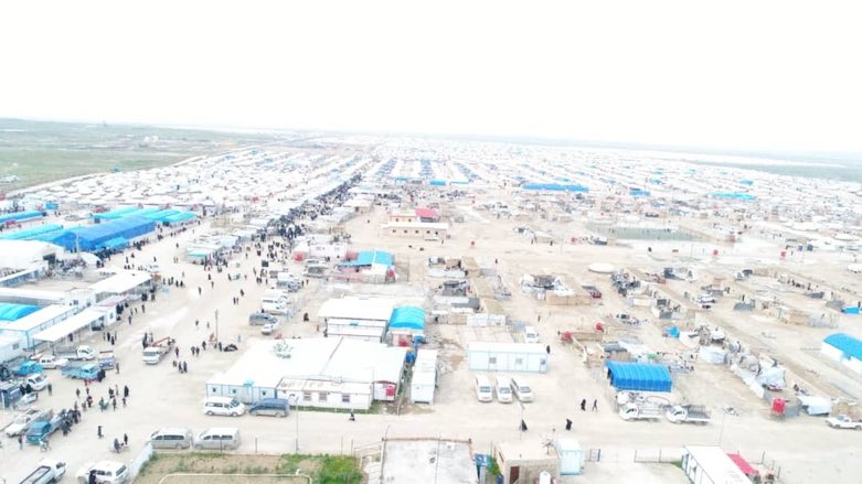 Drone footage of al-Hol camp (Photo: Wladimir van Wilgenburg)