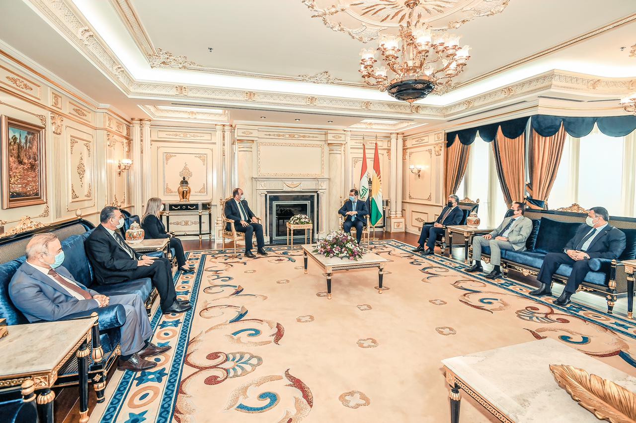مسرور بارزاني ونصر الحريري