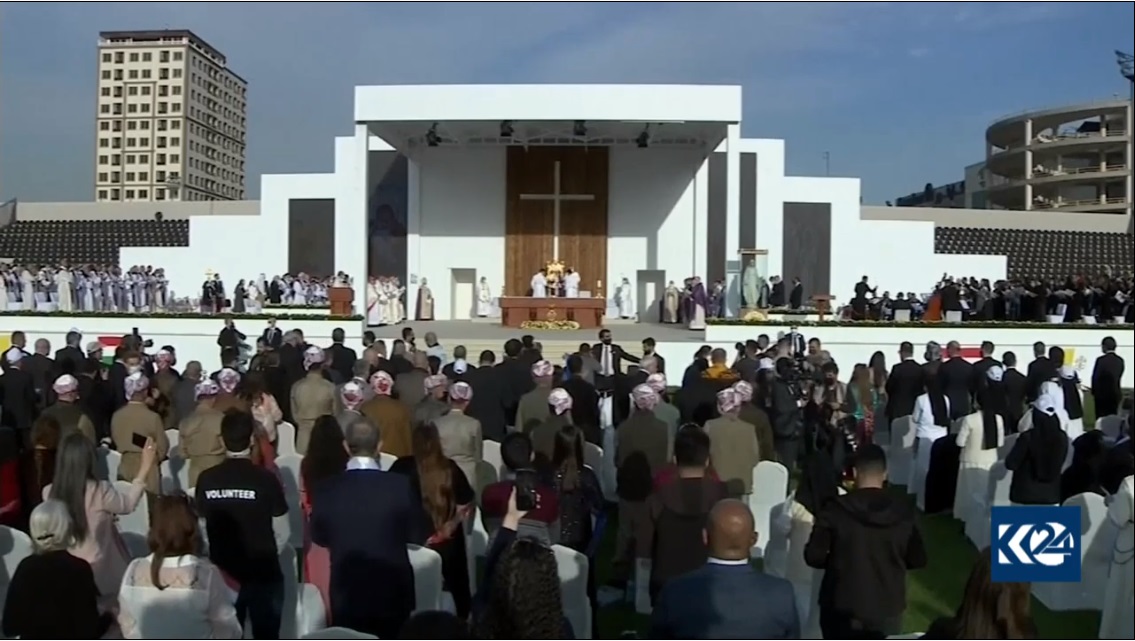 پاپای ڤاتیكان گه‌وره‌ترین رێوڕه‌سمی ئایینی له‌ هه‌ولێر به‌ڕێوه‌برد