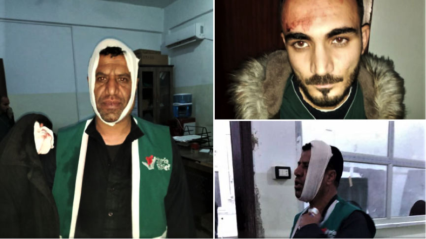 Medical staff at a hospital in the countryside of the Syrian city of Deir al-Zor were beaten by SDF security forces following an Islamic State attack on March 5, 2021. (Photo: Social Media)