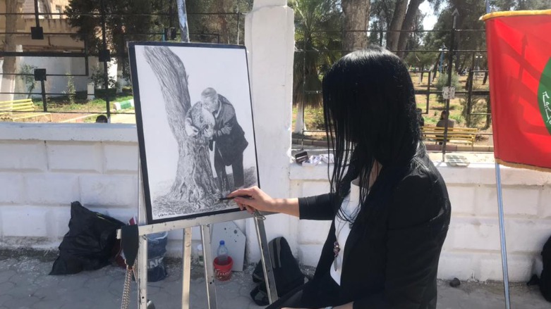 Kurdish artists in Syria mark third anniversary of Turkish occupation of Afrin
