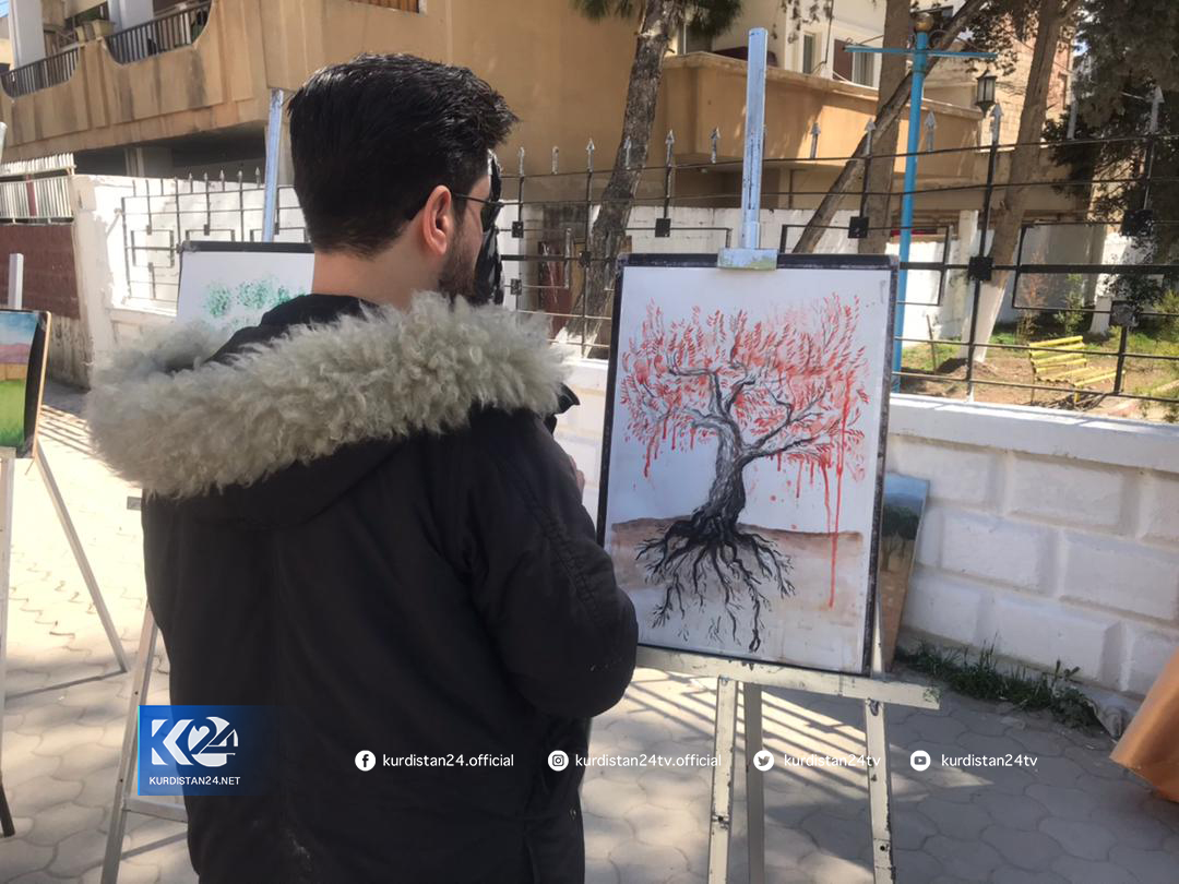 Kurdish artists in Syria mark third anniversary of Turkish occupation of Afrin