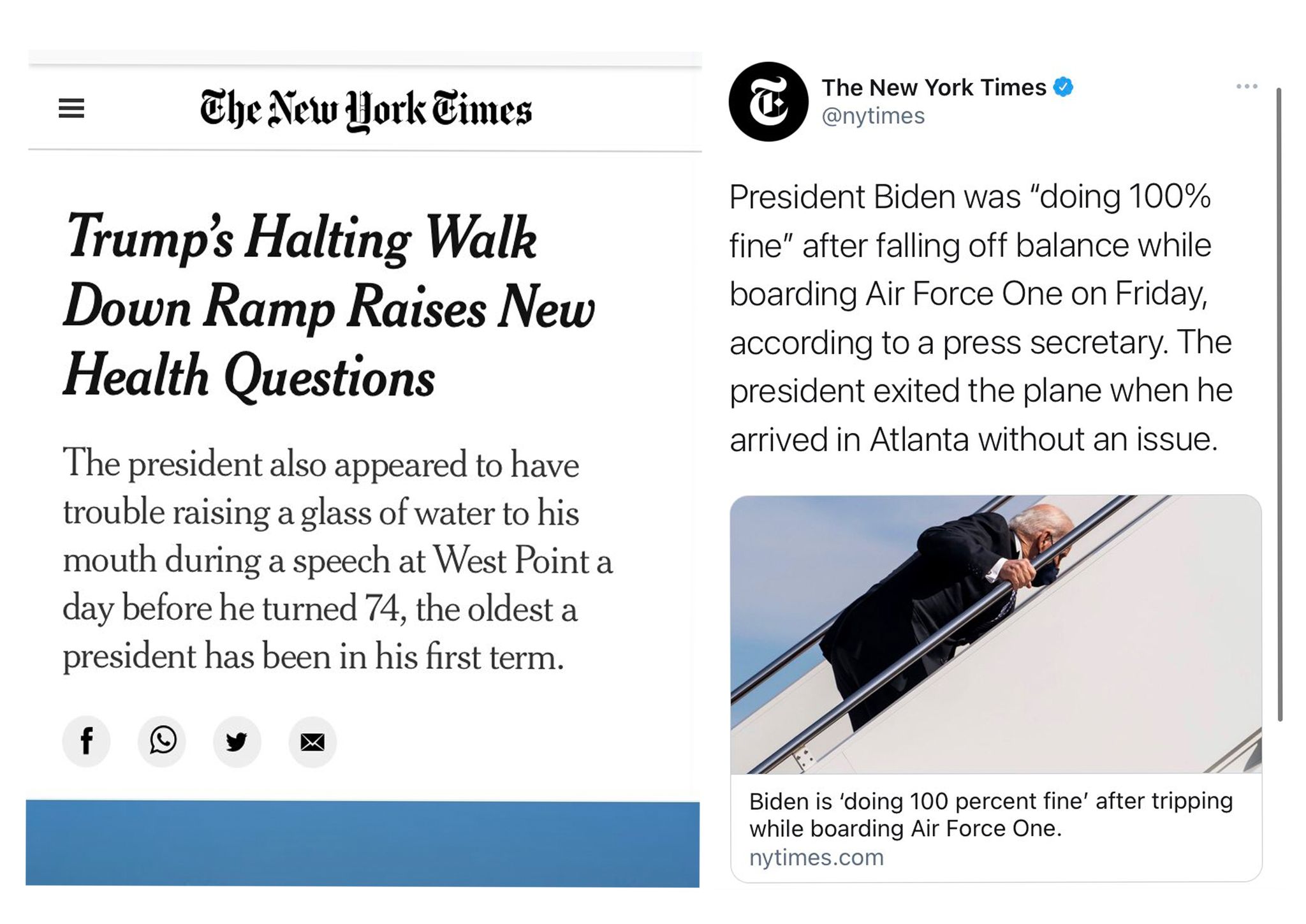 هه&zwnj;ڵوێستی میدیاكانی ئه&zwnj;مه&zwnj;ریكا له&zwnj; باره&zwnj;ی كه&zwnj;وتنی بایدن و رۆیشتنه&zwnj;كه&zwnj;ی تره&zwnj;مپ ده&zwnj;بێته&zwnj; جێگه&zwnj;ی پرسیار