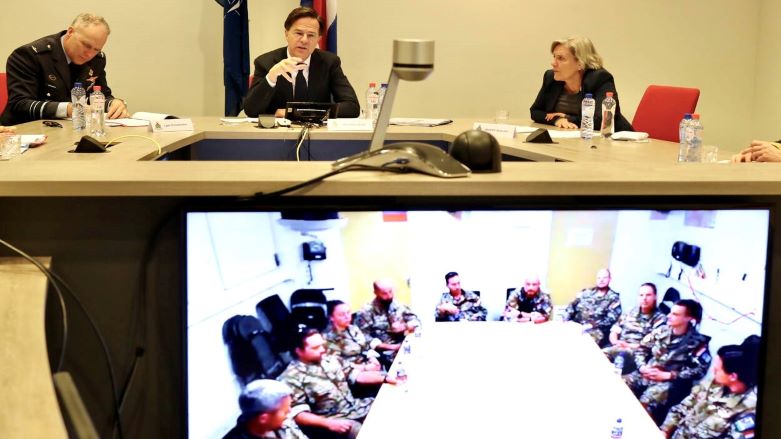 Hollanda Başbakanı Mark Rutte, Erbil'deki askerlere yönelik desteğini ifade etti
