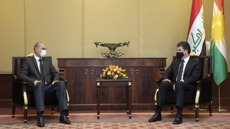 نچیروان بارزانی، رئیس اقلیم کوردستان و عثمان الغانمی، وزیر کشور عراق