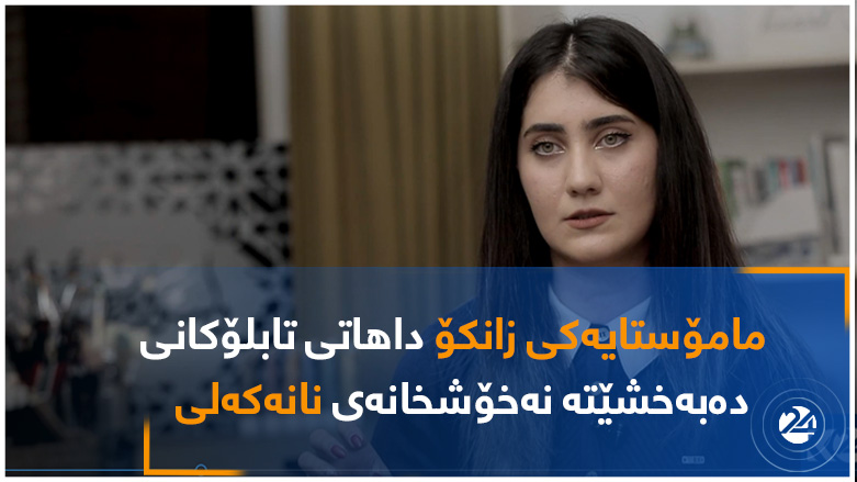 مامۆستایەکی زانکۆ داهاتی تابلۆکانی دەبەخشێتە نەخۆشخانەی نانەکەلی