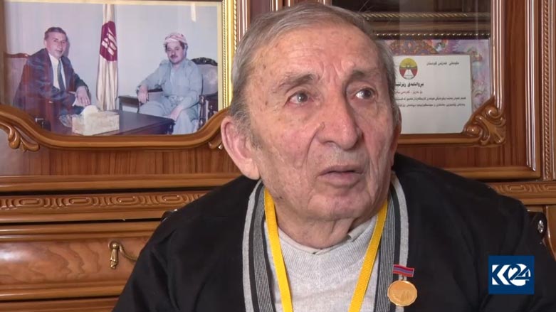Influential Kurdish writer, intellectual, and radio personality Kereme Seyad died on Saturday at the age of 83 in the Armenian capital of Yerevan. (Photo: Kurdistan 24)