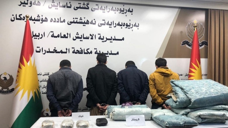 Suspects being arrested for drug smuggling. (Photo: KRSC)