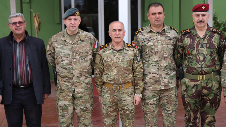 بازدید فرمانده ارشد ائتلاف بین‌المللی ضد داعش از نیروهای پشتیبانی وزارت پیشمرگ اقلیم کوردستان