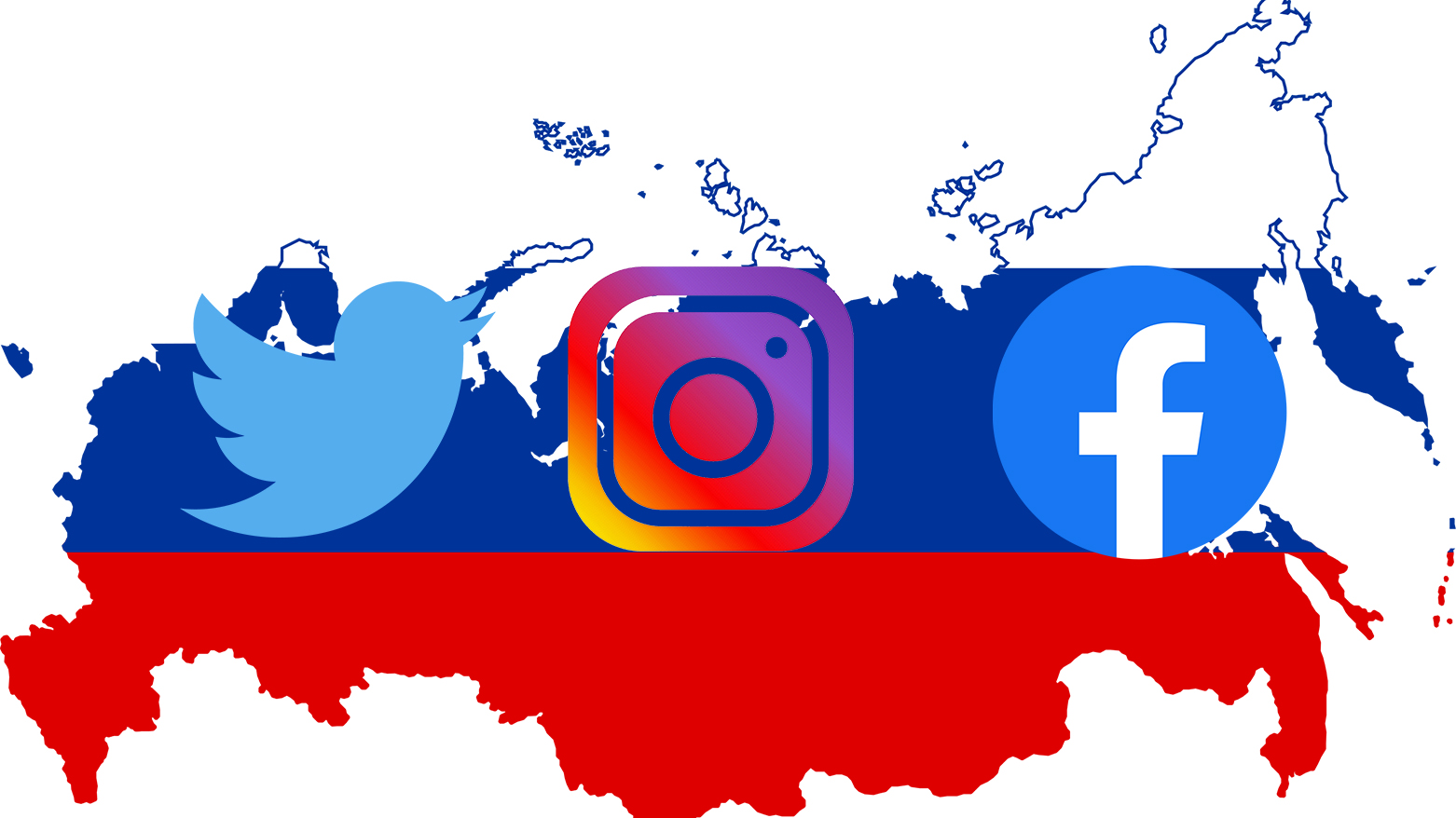 دولت روسیه فیسبوک، انستاگرام  تویتر را مسدود کرد