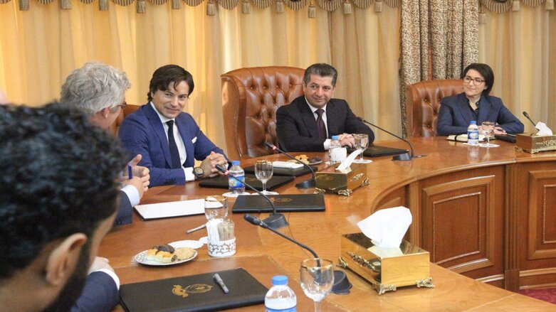 Kurdistan Prime Minister Masrour Barzani receiving a delegation from the US Kurdistan Business Council in October 2019 (Photo: KRG)