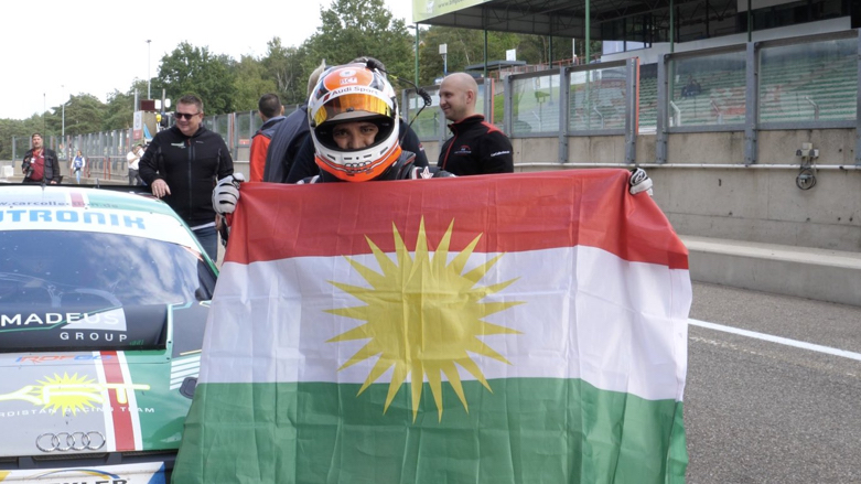 Catalan-Kurdish Car Racer Racecar driver Isaac Tutumlu (Photo: Isaac Tutumlu/Twitter).