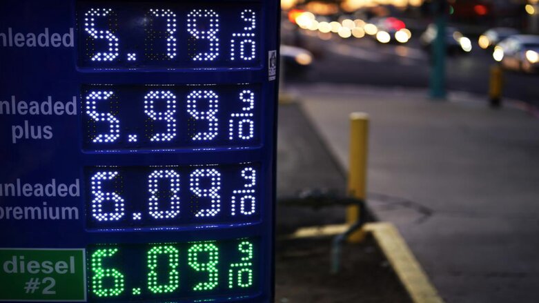Gas prices are displayed at a gas station in San Diego, Tuesday, March 8, 2022. The average price for a gallon of gasoline in the U.S. hit a record $4.17 on Tuesday as the country prepares to ban Russian oil imports. (Photo: Gregory Bull/AP