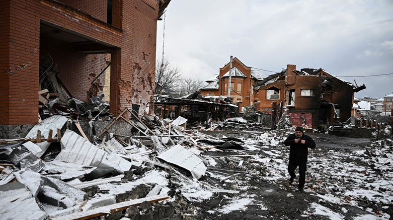 Rus bombardımanında zarar gören sivil yerleşim yerleri  (Foto: AFP)