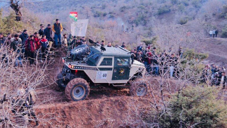 Muddy dirt roads in Duhok bring together off-road racers