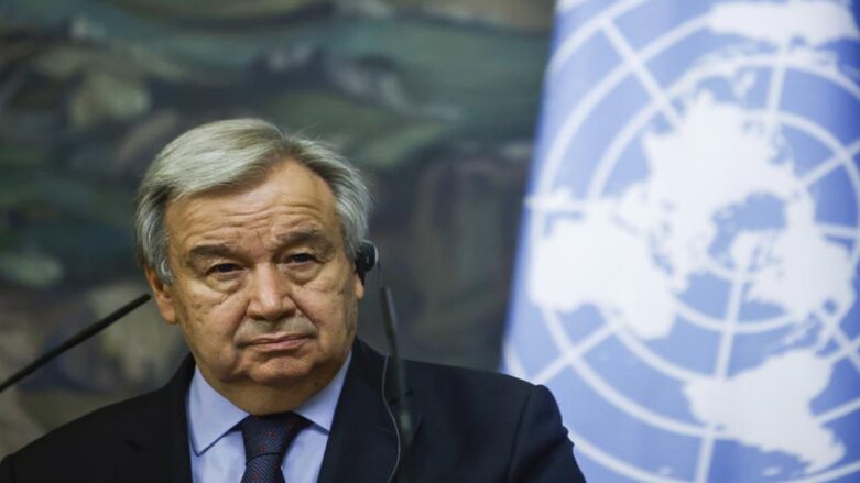 UN Secretary-General Antonio Guterres, Wednesday, May 12, 2021. (Photo: Maxim Shemetov via AP)