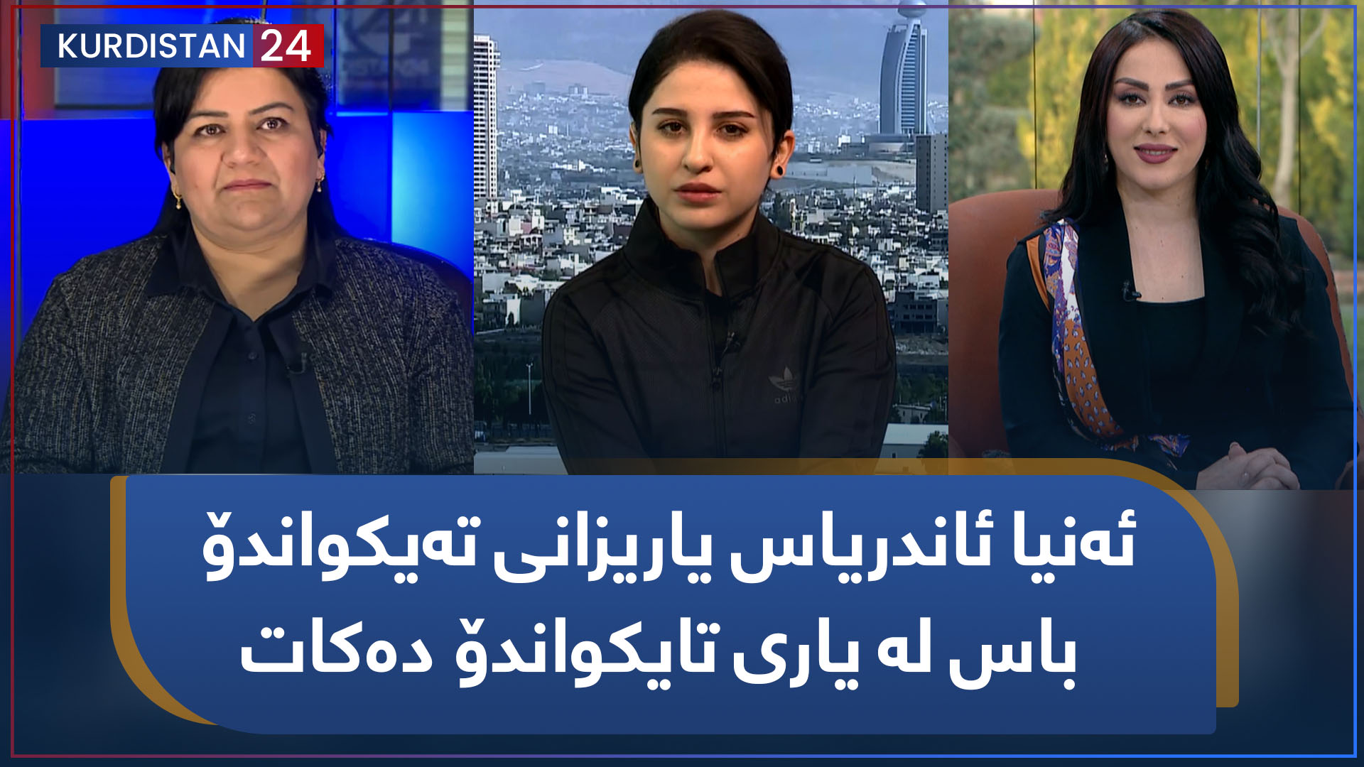 ئەنیا ئاندریاس یاریزانی تەیکواندۆ باس لە یاری تایکواندۆ دەکات