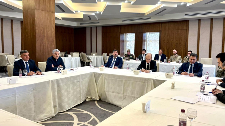 Commanders of the KDP's Unit 80 and the PUK's Unit 70 recently met in Erbil, in a meeting organized by the Dutch Consulate General (Photo: Ministry of Peshmerga).