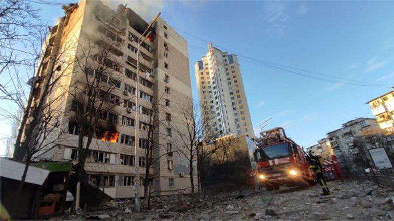 Rusya yine Kiev'i vurdu: 2 yaralı