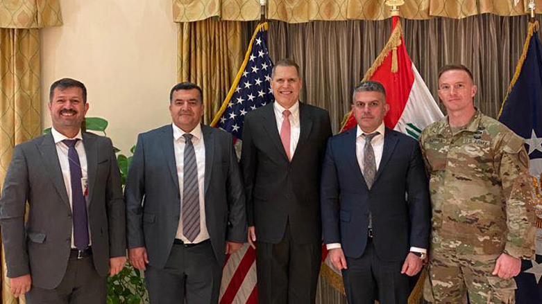 A Peshmerga delegation on Monday visited the US Embassy in Baghdad (Photo: Ministry of Peshmerga).