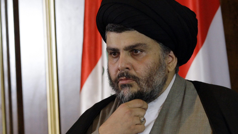 Populist Shia leader Muqtada al-Sadr looks on during a press conference. (Photo AP)