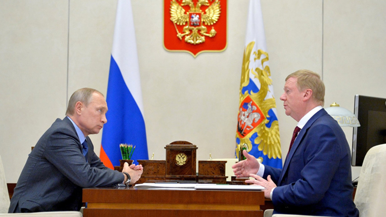 ئاناتۆلی چوبایس نێرده‌ری تایبه‌تی رووسیا بۆ كاروباری ژینگه له‌گه‌ڵ ڤلادیمێر پوتن - فۆتۆ: ئه‌رشیڤ