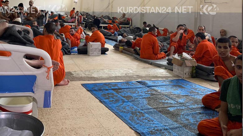 The Gweran prison in Hasakah Province holds hundreds of ISIS detainees (Photo:  Islam Youssef/Kurdistan 24).
