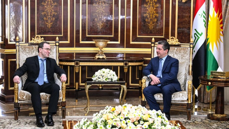 مسرور بارزانی، نخست وزیر اقلیم کوردستان و ایلبروس کوتراشیف، سفیر روسیه در عراق