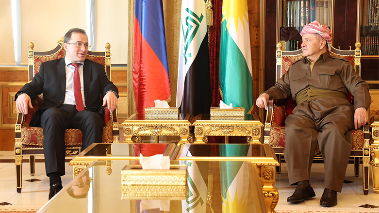 الرئيس مسعود بارزاني والسفير الروسي في العراق