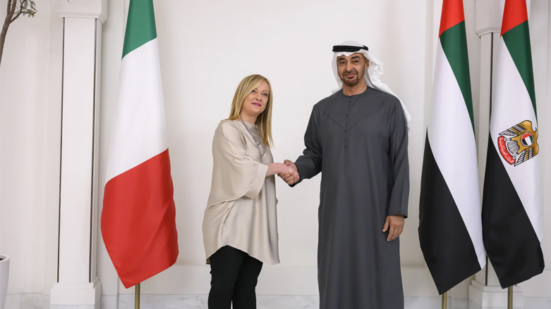 الرئيس الإماراتي ورئيسة الوزراء الإيطالية