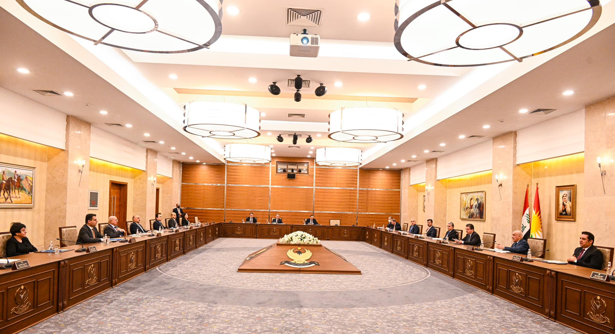 the meeting of the Kurdistan Regional Government (KRG) Council of Ministers, March 6, 2023. (Photo: KRG)