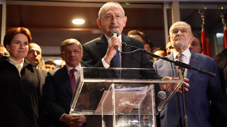 Kemal Kilicdaroglu leader of the Republican People party CHP speaking after he was confirmed as the Turkish opposition's joint candidate to run against President Recep Tayyip Erdogan in Turkey's Presidential elections in May in Ankara, Turk
