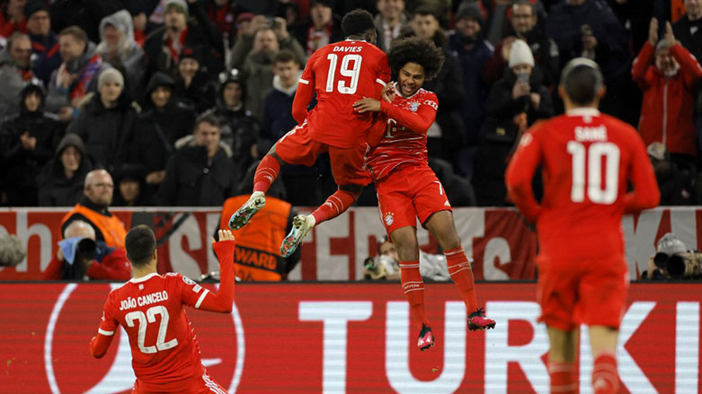 Bayern Münih'li oyuncuların gol sevinci (Foto: AFP)