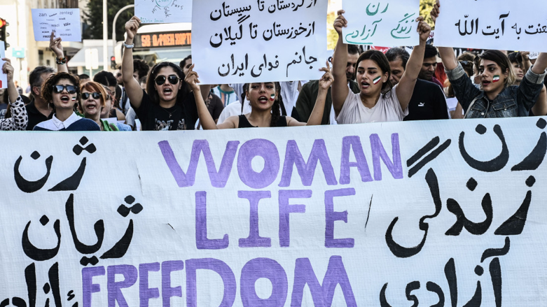 Rallies have been held around the world in solidarity with Iran's women (Photo: Sakis Mitrolidis/AFP)