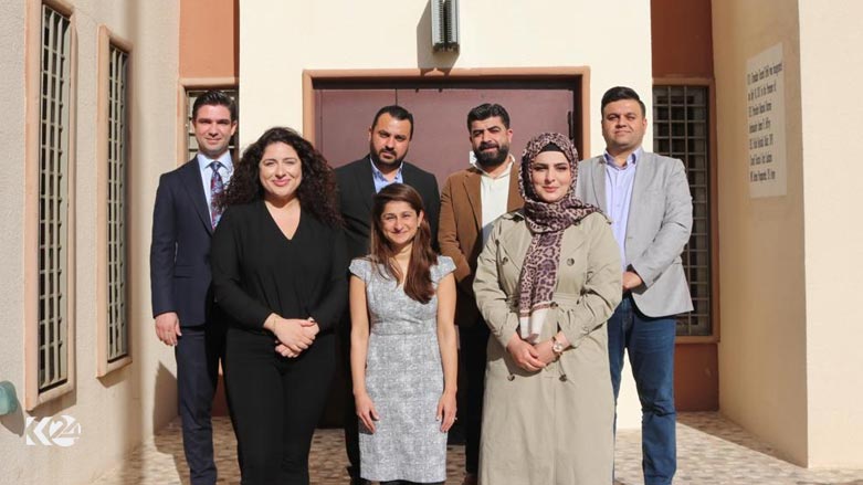US Deputy Consul General in Erbil (second from right), Zehra Bell, during her meeting with Kurdistan Region journalists, March 12, 2023. (Photo: Kurdistan 24)