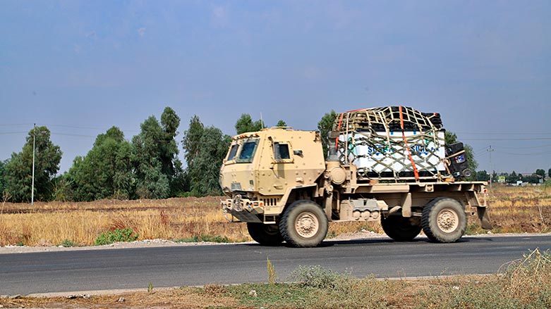 A U.S. military vehicle, part of a convoy, arrives near Dahuk, Iraq, Oct. 21, 2019. (Photo: AP)