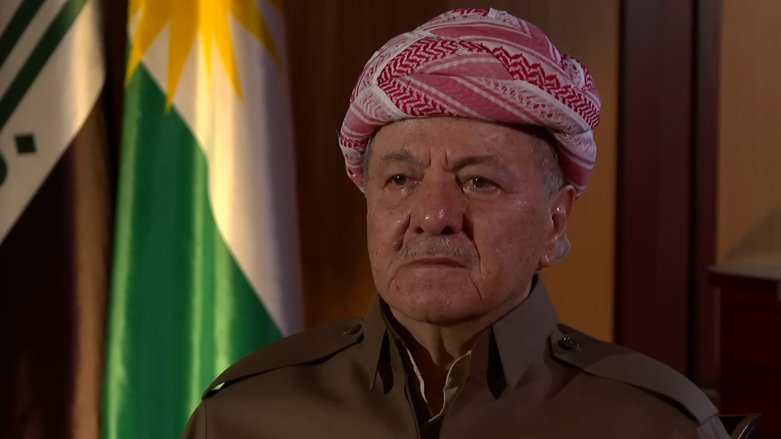 Kurdistan Democratic Party (KDP) President Masoud Barzani speaking during an interview with BBC Arabic. (Photo: Screengrab/BBC Arabic)