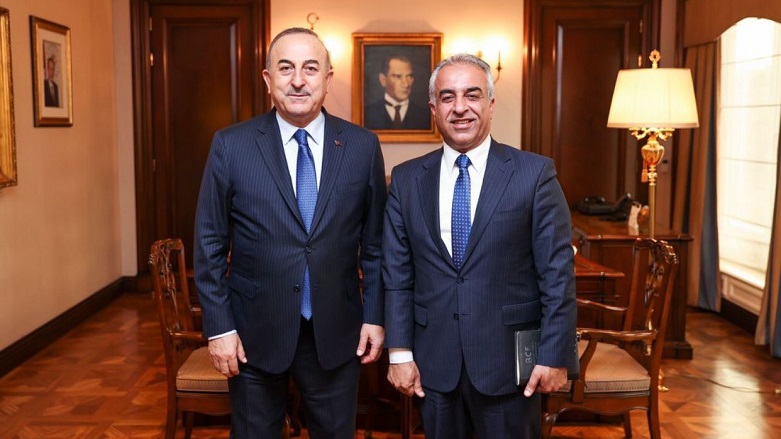 وزير الخارجية التركي ورئيس مؤسسة بارزاني الخيرية