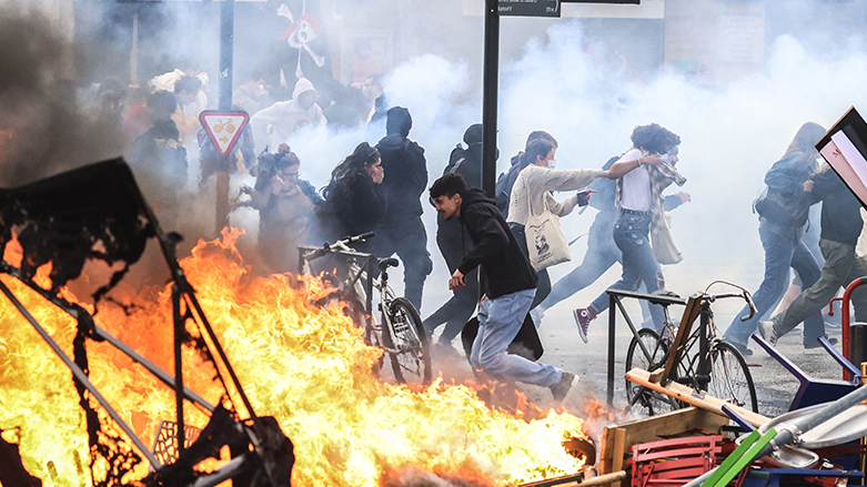 التظاهرات في فرنسا