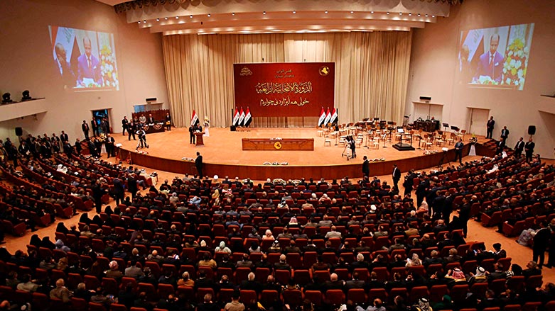 Iraqi lawmakers attend a parliament session in Baghdad, Iraq, on Sept. 3, 2018.  (Karim Kadim/AP)