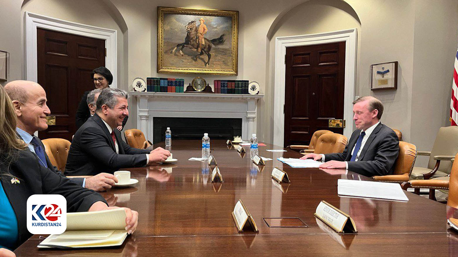 دیدار مسرور بارزانی، نخست وزیر اقلیم کوردستان و جک سالیوان، مشاور امنیت ملی آمریکا