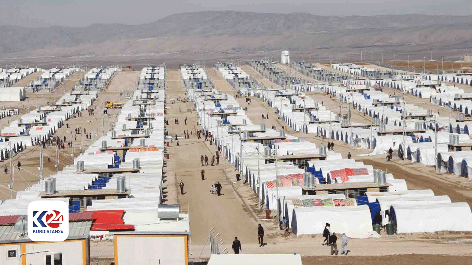 A refugee camp in the Kurdistan Region. (Photo: Kurdistan24)