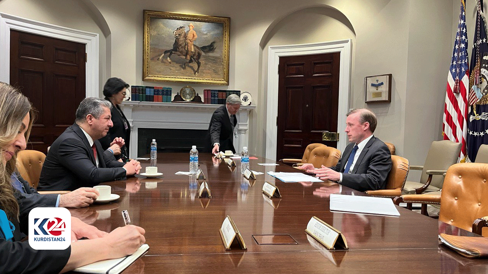 Mesrur Barzani ve ABD Ulusal G&uuml;venlik Danışmanı Jake Sullivan