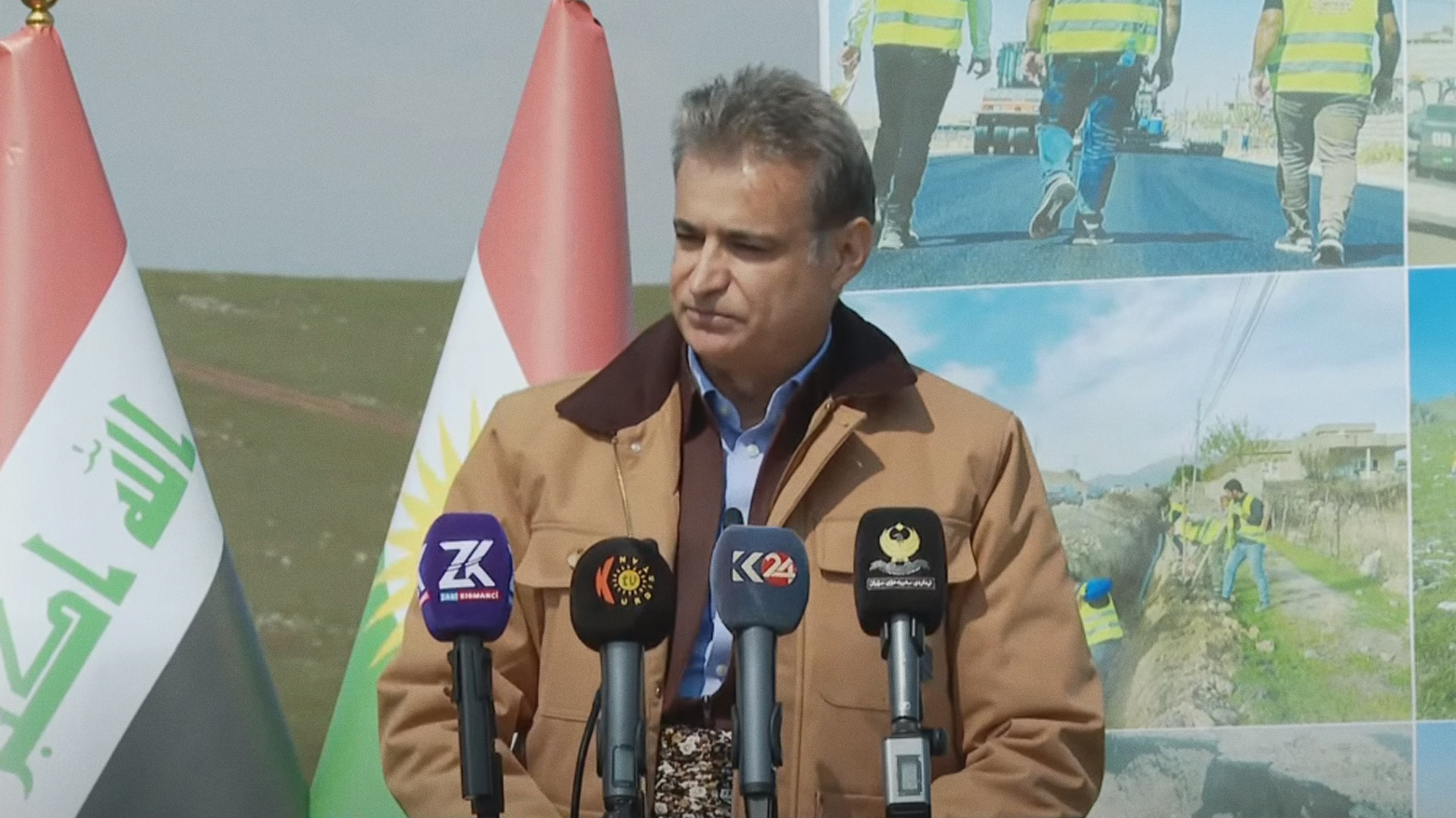 بەگوژمەی زیاتر لە یەک ملیار دینار بەردی بناغەی ئاوی کانیەڕەش دانرا